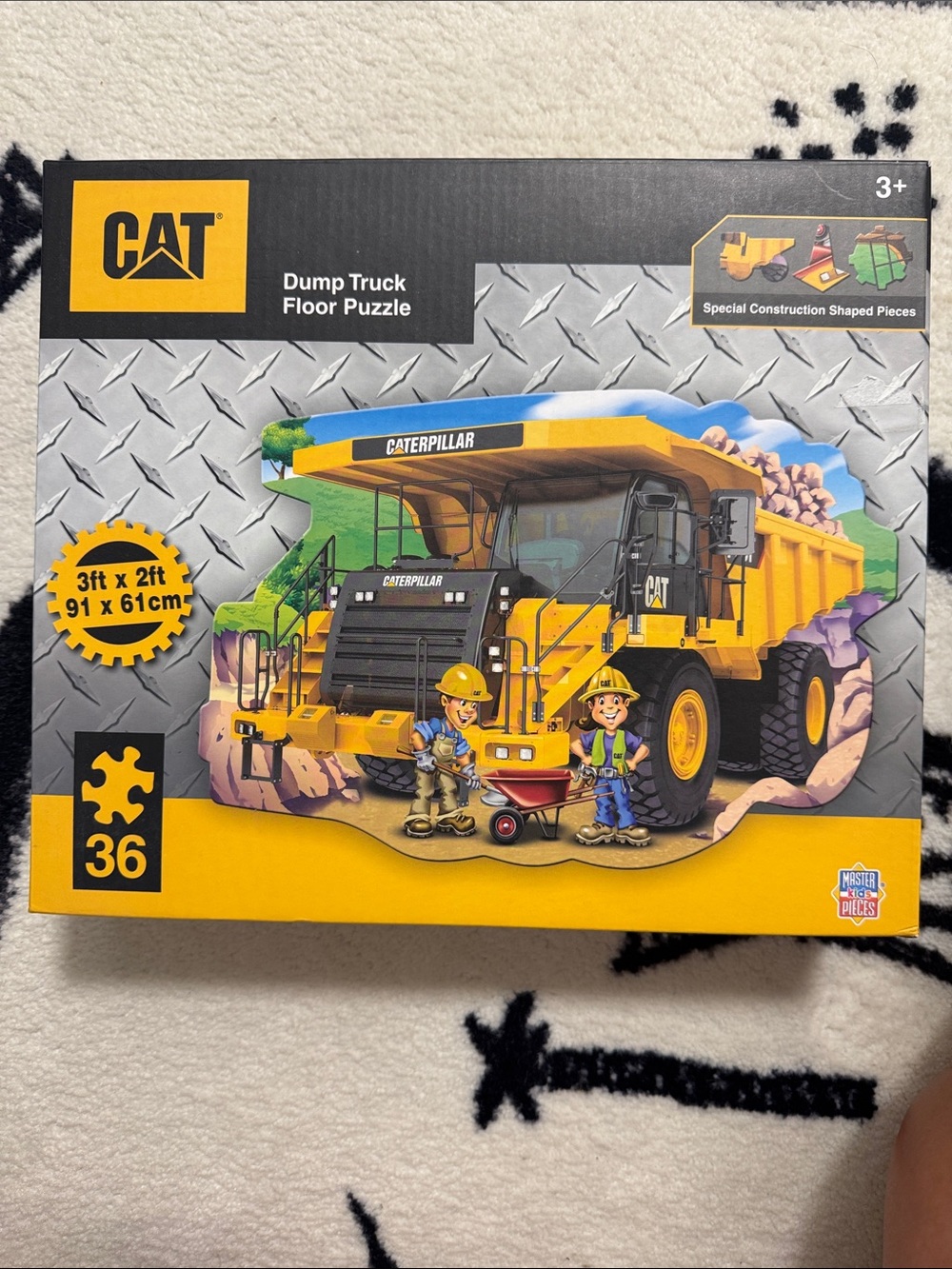 Caterpillar Yellow & Black Dump Truck Floor Puzzle - 36 Pieces